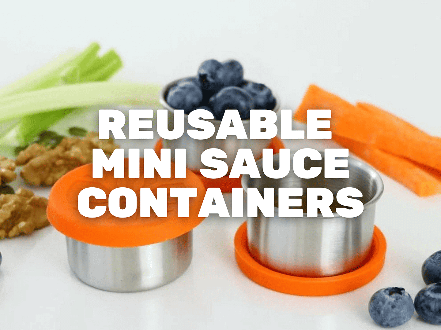 Reusable Mini Sauce Containers - Easy Eco Swap